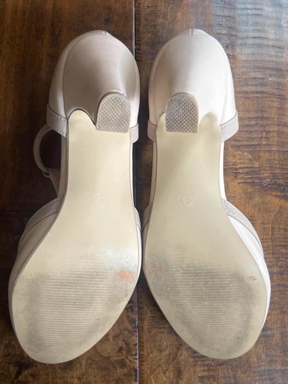 Journee Collection Olina beige two-tone retro vintage style Mary Jane’s Sz. 8 - Picture 5 of 6